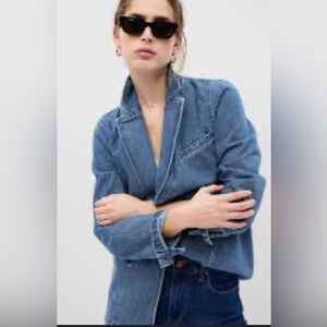 Gap Denim Blazer Medium Wash size M Chore Coat